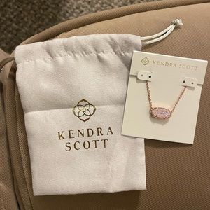 Kendra Scott Elisa rose gold necklace